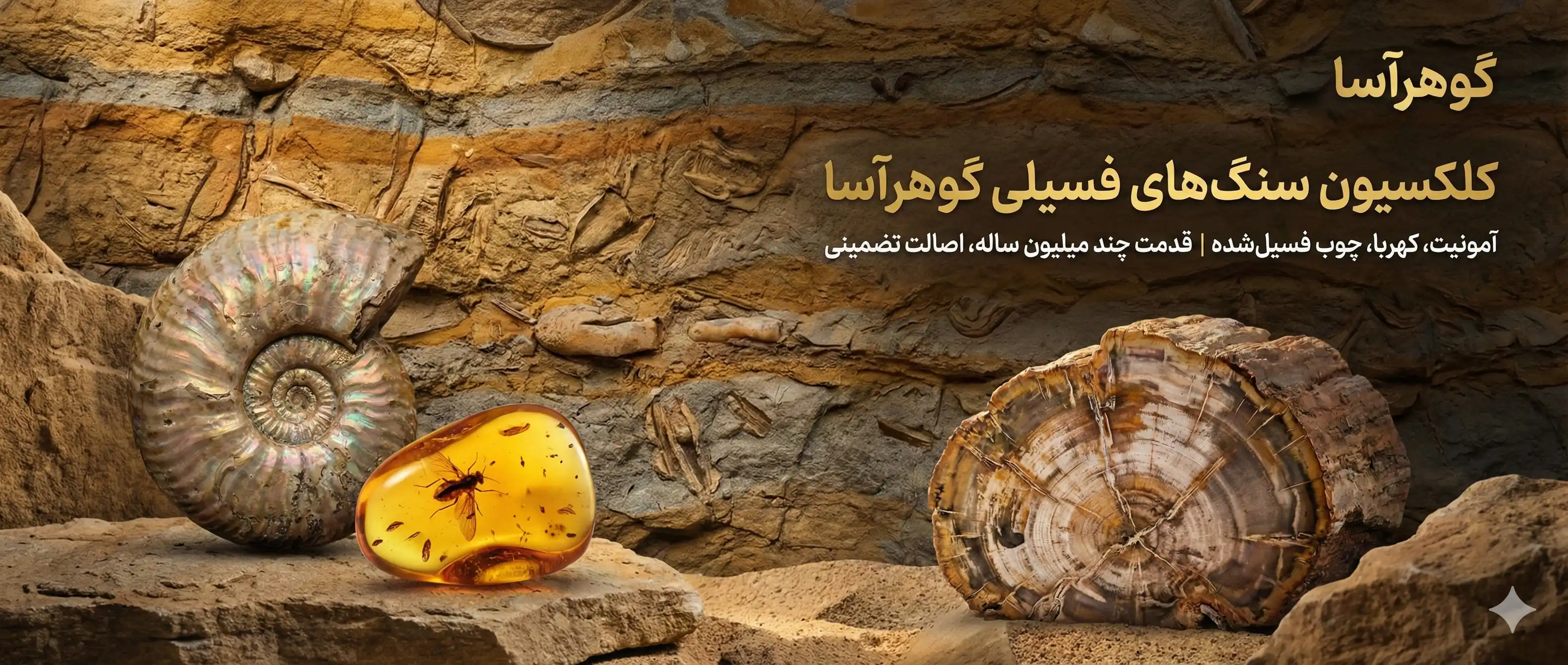 سنگ‌های فسیلی - کالکشن گوهرآسا